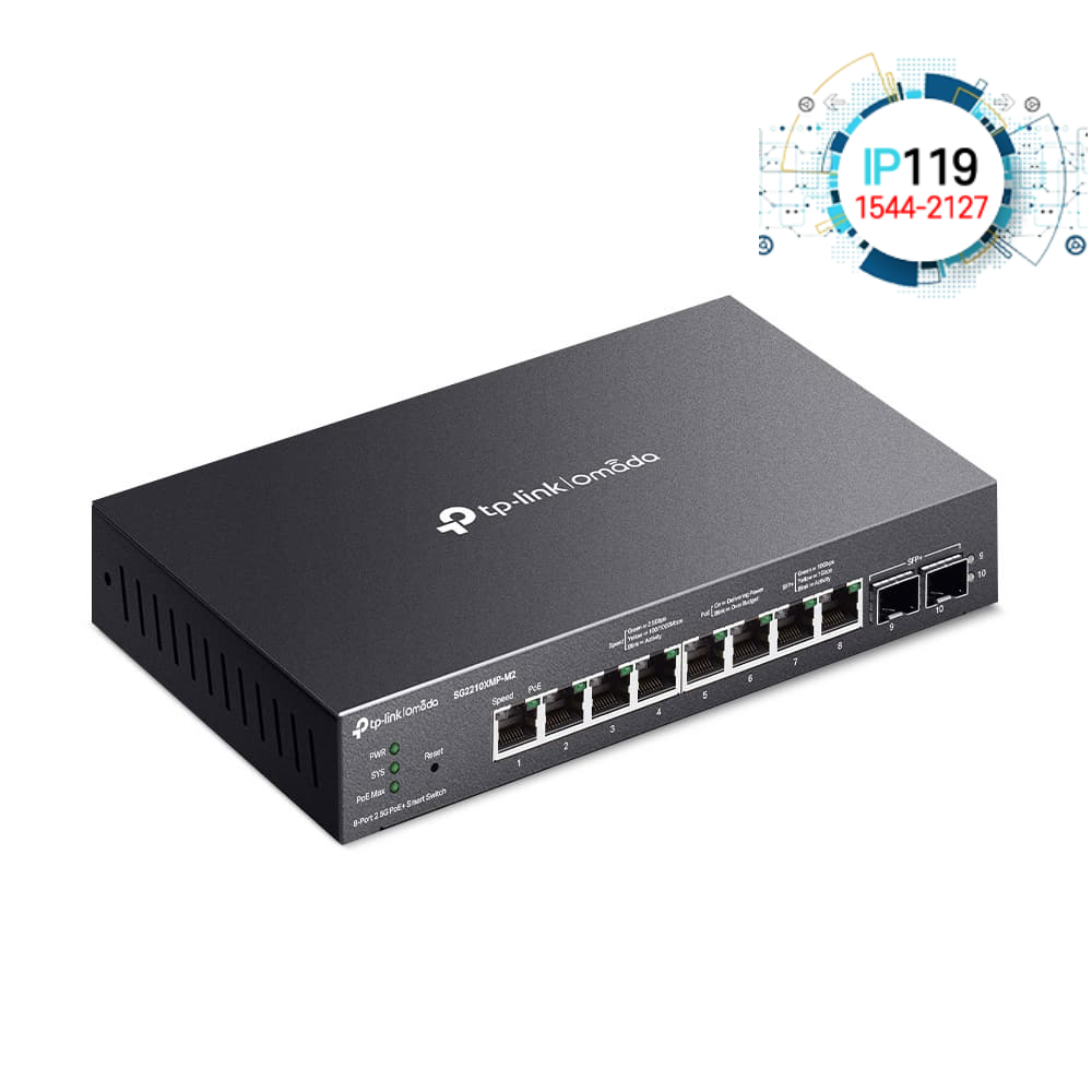 TPLINK 티피링크 PoE+지원 팬리스디자인 SG2210XMP-M2