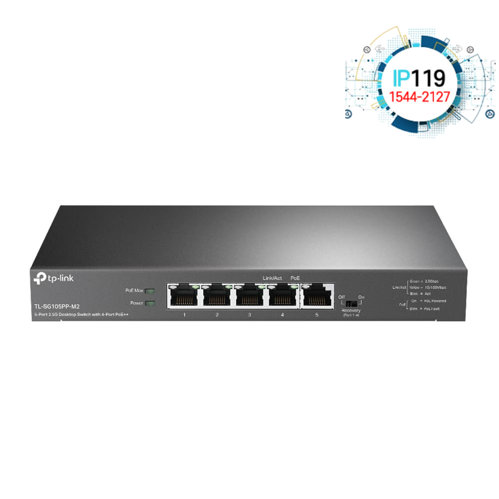 TPLINK 티피링크 기업용 스위치 빠른 속도 TL-SG105PP-M2
